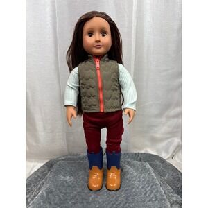 Our Generation 18" Equestrian Doll Brown Hair Brown Eyes Riding Outfit Helmet‎